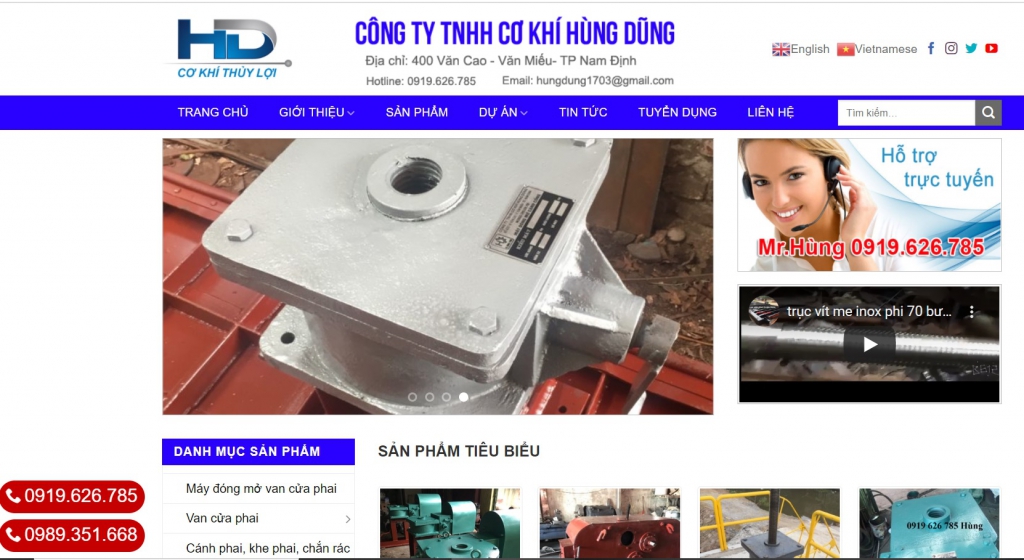 Máy nâng hạ cửa cống cửa đập thủy lợi